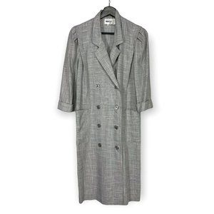 Vintage 90's Leslie Fay Micro Houndstooth Blazer Dress Medium